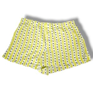 Victoria's Secret Yellow & White Stripped Lounge Shorts | Size Small